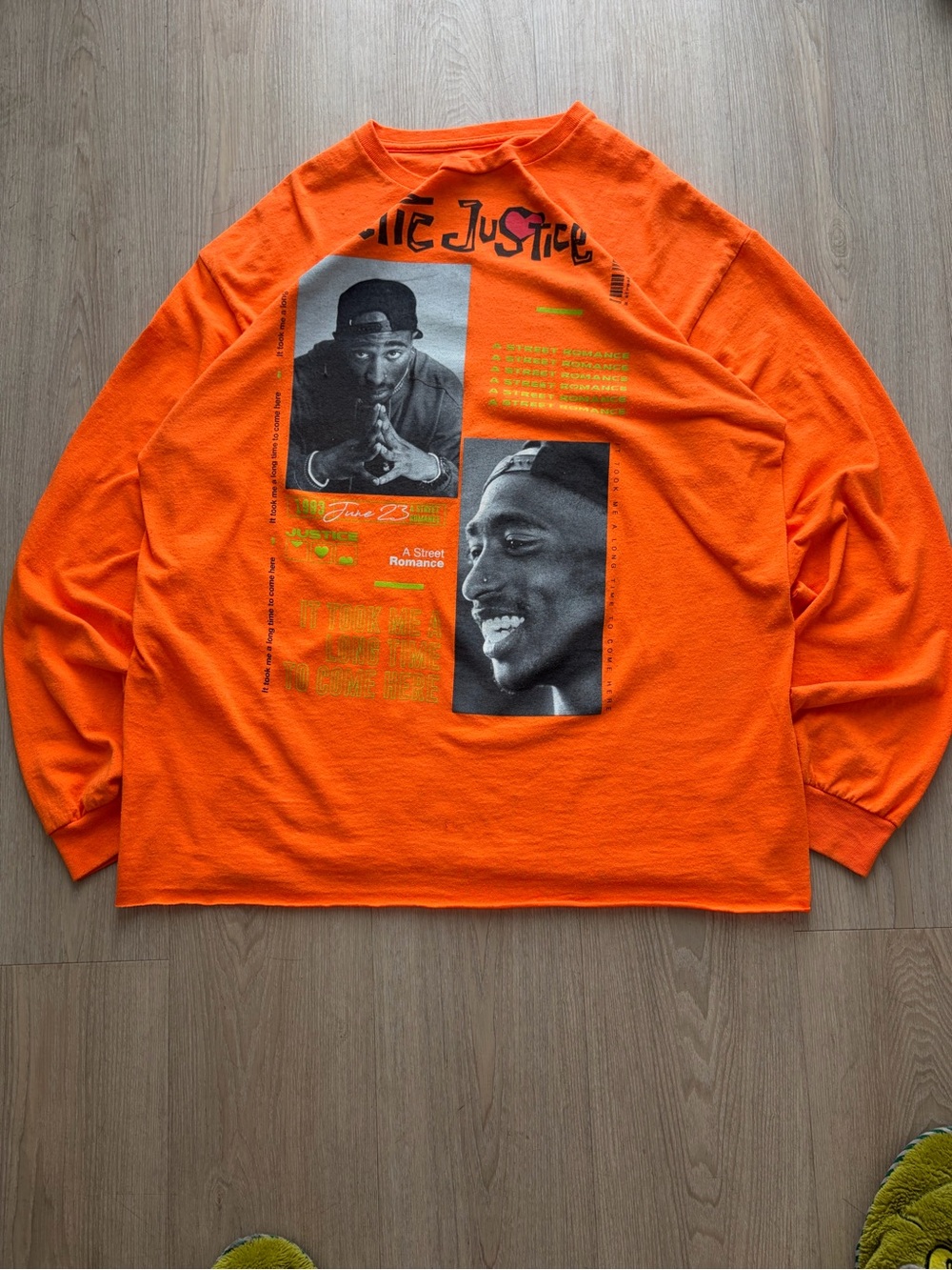 Chemistry Orange Graphic Tee with Black Print
